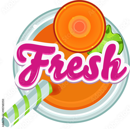 illustration sketch icon logo symbol mascot fresh juice drink shop