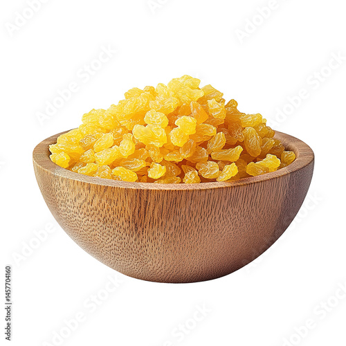 closeup of golden sultana raisins