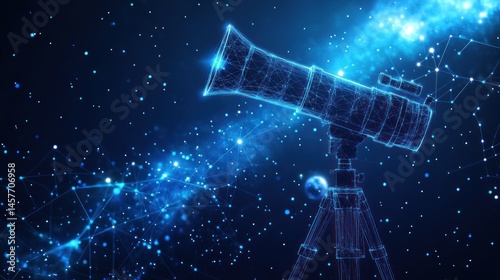 Futuristic telescope in space