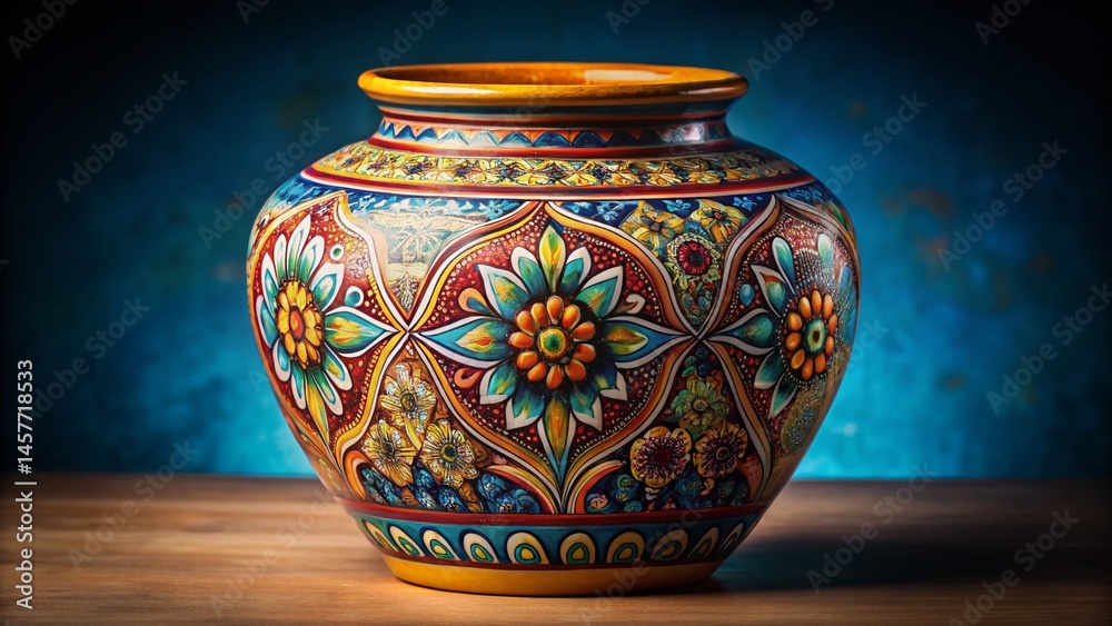 Hand-Drawn Ceramic Pot Illustration: Unique Textured Design, Fashion Photography Style Hand-Drawn Ceramic Pot Illustration: Unique Textured Design, Fashion Photography Style
