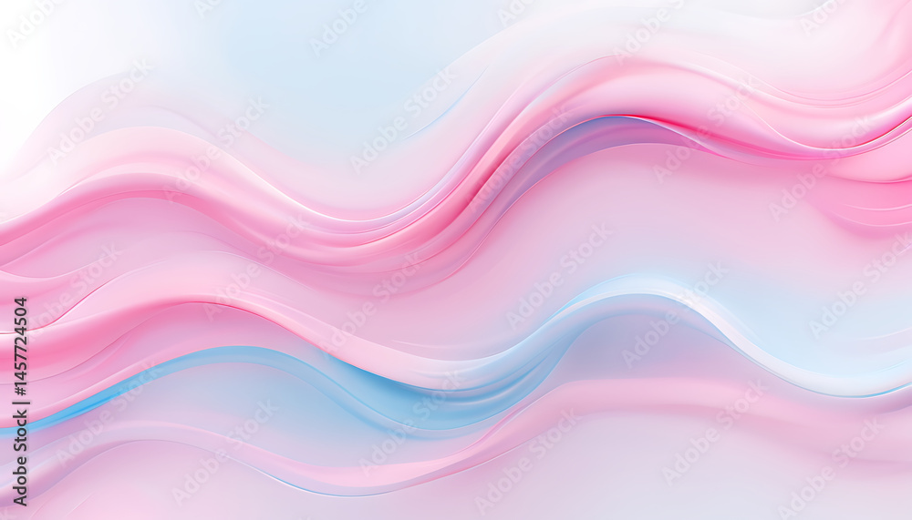 Fototapeta premium abstract pink and blue waves with silky gradients