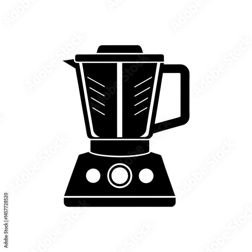 Modular blender with detachable blades silhouette