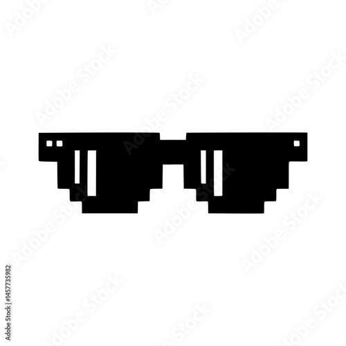 Pixelated Sunglasses - Retro 8-Bit Style