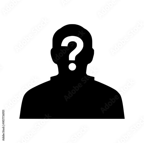 Silhouette Person Question Mark