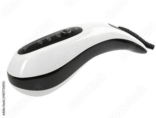 White handheld massager