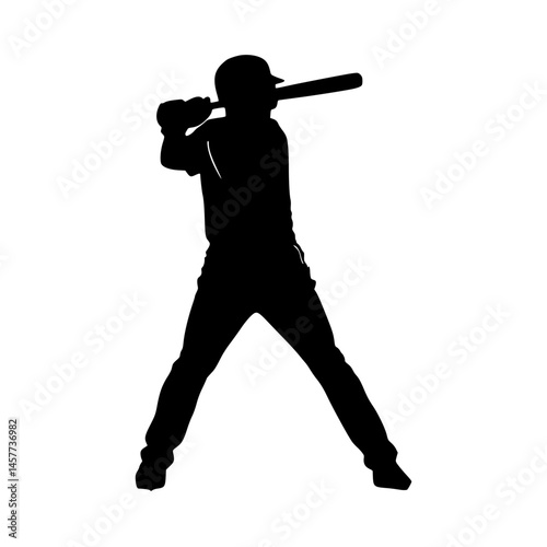 Baseball Silhouette - Athletic Player