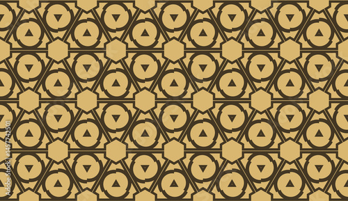 Elegant background with polygonal line. Triangular style. Vector illustration. Brown. Modern design for you business, project. Seamless