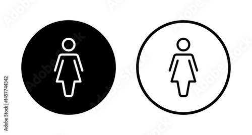 Female icon logo design. woman sign and symbol
