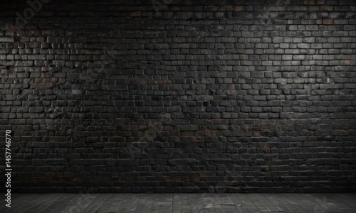 Black grunge brick wall, textured mortar, dark, atmospheric  , architecture, dirty