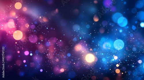Professional Motion Blurred Cosmic Blue Purple Background Usage