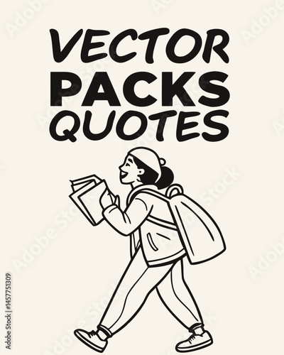 Motivational Vector Packs Editable Quotes & Illustrations
