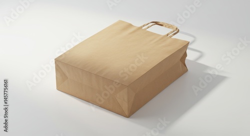 Wallpaper Mural Brown Paper Bag on White Background Torontodigital.ca