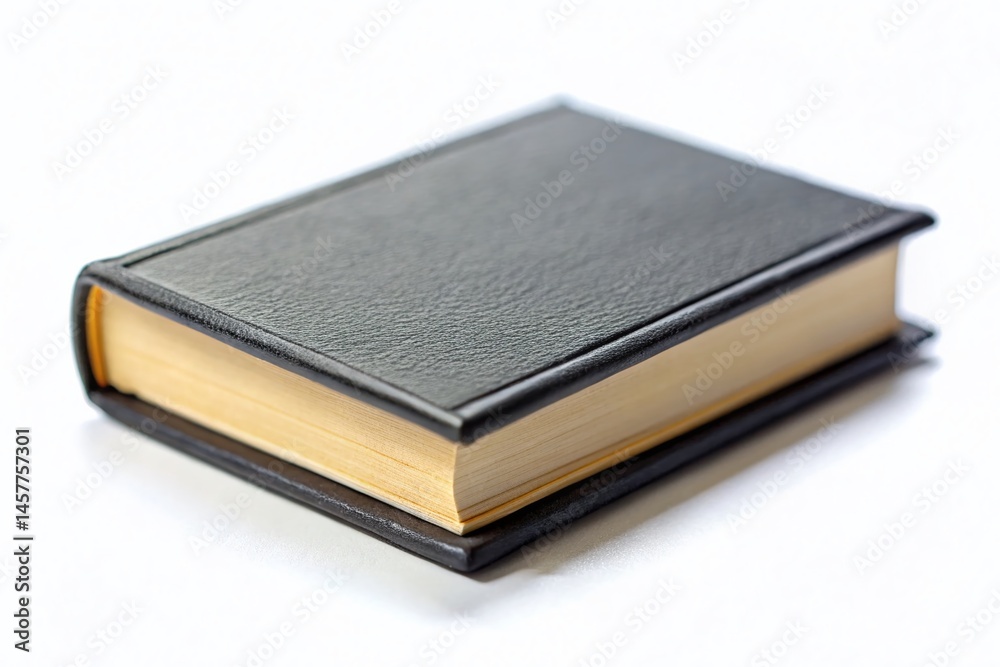 Miniature Black Book Isolated on White Background - Tilt-Shift Photography Miniature Black Book Isolated on White Background - Tilt-Shift Photography
