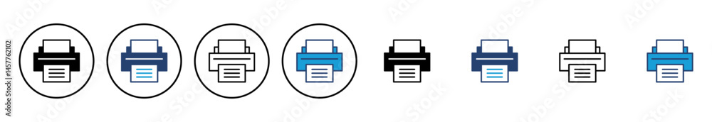 Print icon vector. printer icon vector.