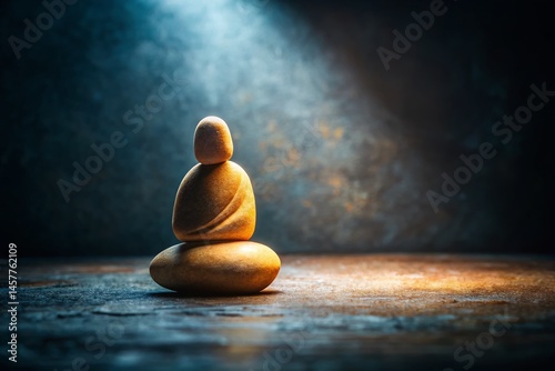 Minimalist Hand Carved Stone Sculpture: Long Exposure Photography