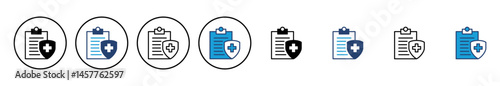 Medical insurance icon vector. health insurance icon