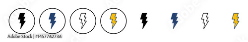 Lightning icon vector. electric icon vector. power icon. energy sign