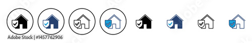 house insurance icon vector. house protection icon.