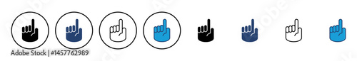 Hand icon vector. hand vector icon, palm