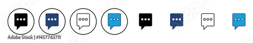 Chat icon vector. speech bubble icon. comment icon vector. message. contact us