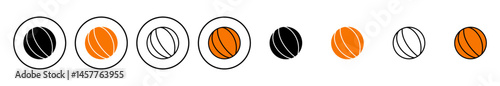 Basketball icon vector. Basketball ball icon. Basketball logo vector icon