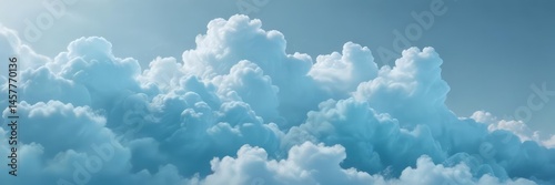 Light blue abstract art  Blurred cloud shapes, soft gradients , watercolor, background, dreamy