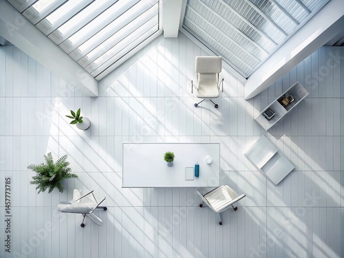 Modern Minimalist Lined Paper Tech Website Background - Drone Aerial View