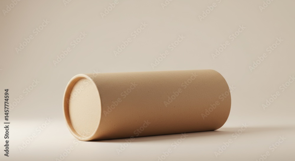 Tan Cardboard Tube Still Life Tan Cardboard Tube Still Life