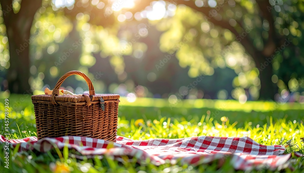 Sunny Park Picnic Basket and Blanket