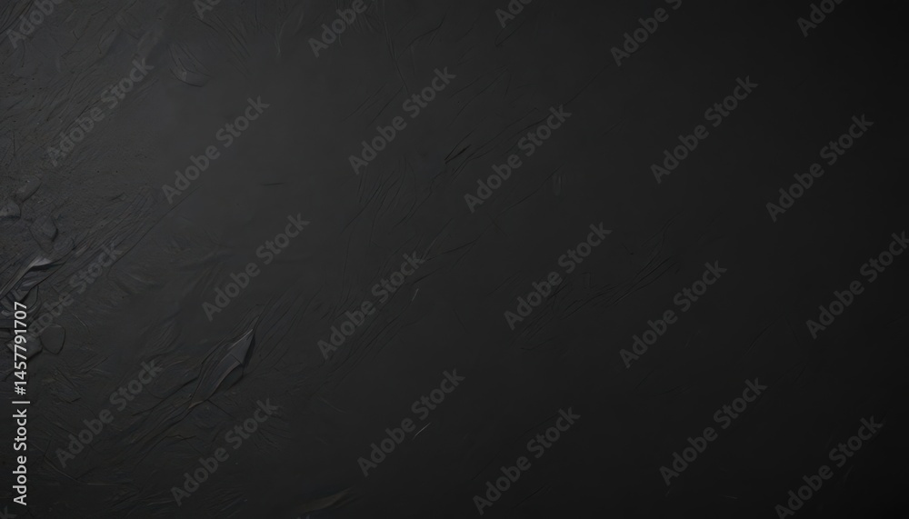 Naklejka premium Black textured paper close-up Minimalist, rough surface, blank , matte, surface, sheet