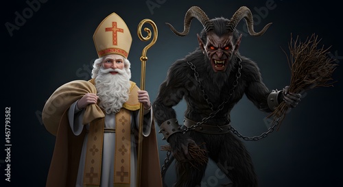 Saint Nicholas and Krampus