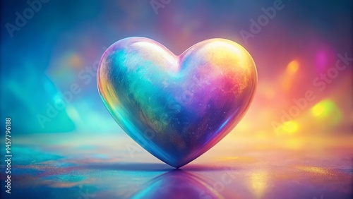 Pastel Heart: Soft, Dreamy Generative AI Art Background