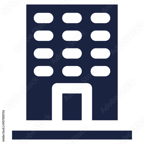 Apartments icon blue style
