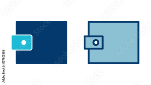 Wallet Icon vector isolated on white background. money wallet icon