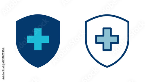 Health insurance icon vector isolated on white background. Insurance health document icon