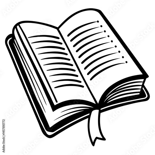 open book vector