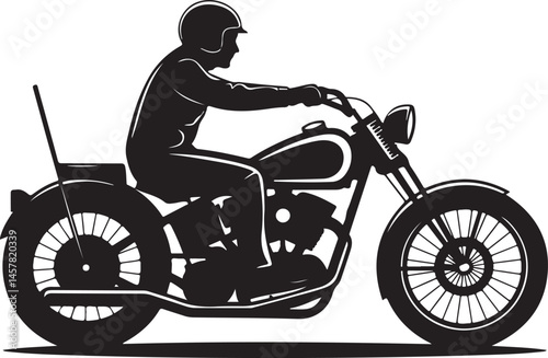 Rider on Motorbike Silhouette

Classic Chopper Bike Vector Art

Motorbike Jump Scene Silhouette

Speed Biker in Action Design

Motorcycle with Rider Sunset Silhouette