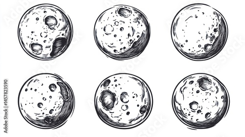 Moon Phases Illustrated