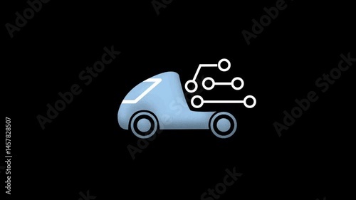 Animated Autonomous Vehicle Network Connection