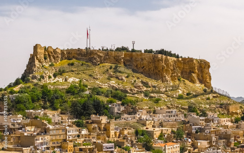Aerial view of Mardin Castle in Turkey