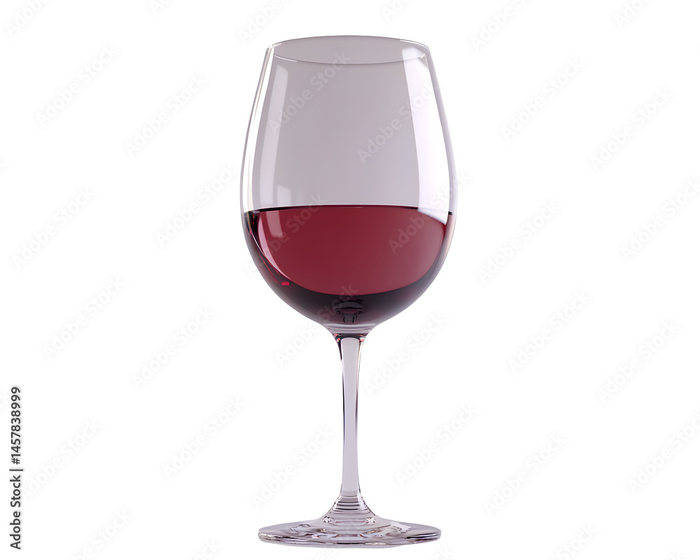 Red Wine in Elegant Glass Red Wine in Elegant Glass