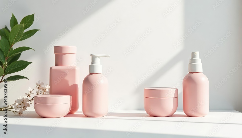 Clean, minimalist product display on white backdrop, surface, palette, accessories Clean, minimalist product display on white backdrop, surface, palette, accessories