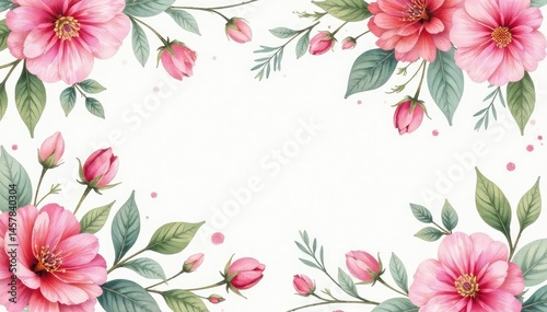 Delicate watercolor floral pattern, perfect for spring events , design, soft, flower background