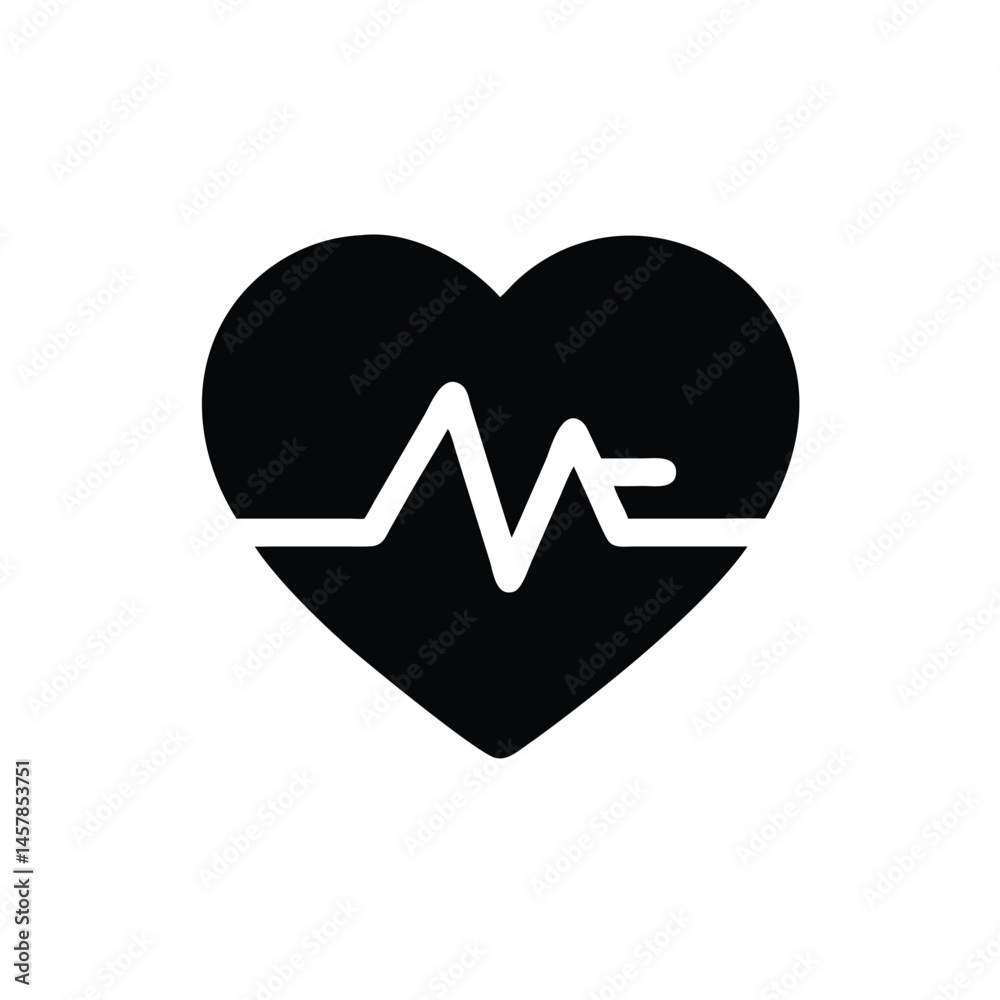 heart and heartbeat symbol
