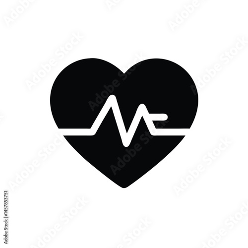 heart and heartbeat symbol