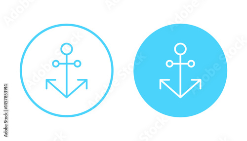Anchor icon vector. Anchor sign and symbol. Anchor marine icon.