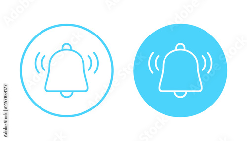 Bell icon vector. Notification sign and symbol for web site design