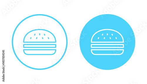 Burger icon vector. burger sign and symbol. hamburger