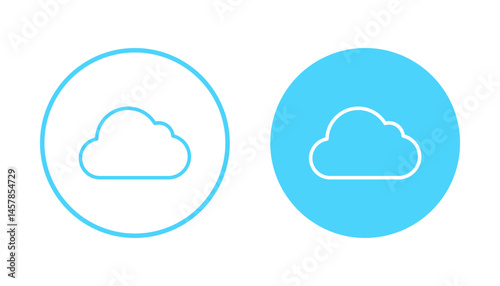 Cloud icon vector. cloud sign and symbol
