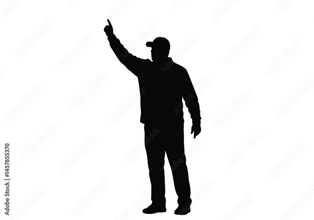 Football coach silhouette. This image depicts a black silhouette of a soccer coach standing in a strategic pose, symbolizing leadership, training, and motivation. Vector clipart illustration design. Football coach silhouette. This image depicts a black silhouette of a soccer coach standing in a strategic pose, symbolizing leadership, training, and motivation. Vector clipart illustration design.